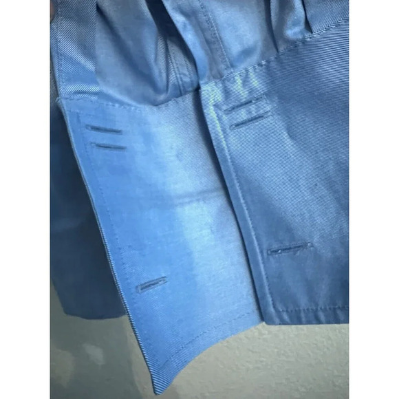 Charles Tyrwhitt Dress Shirt 17.5 36 Classic Fit Non Iron Blue Long Sleeve Mens - Picture 10 of 11